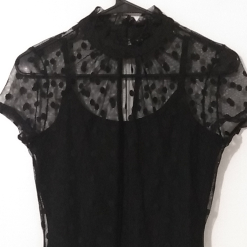 Black lace onesie